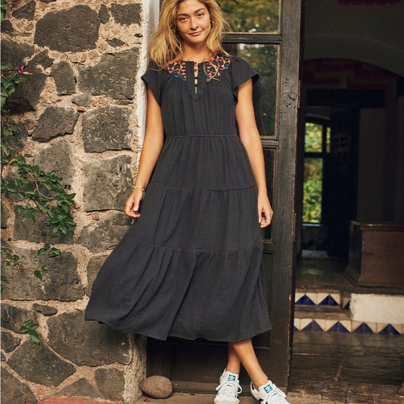 Marine Layer Dresses & Skirts - Marine Layer NWT Leticia Embroidered Dress Maxi S L109-180